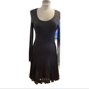 ITW women black with gold dress size 44 preowned